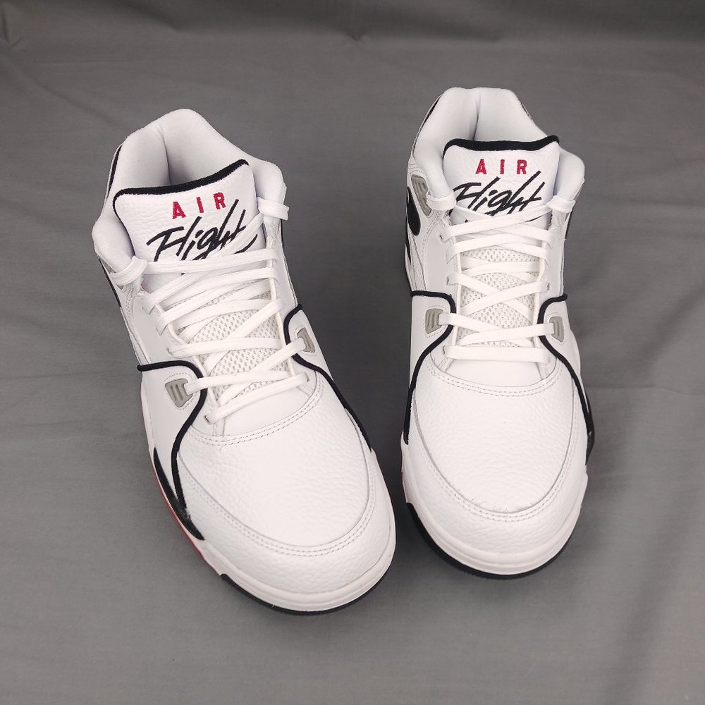 Nike Air Flight 89 Mid Men's Basketball Shoes White Black DB5918 100 Sizes 9-11 - Picture 4 of 9